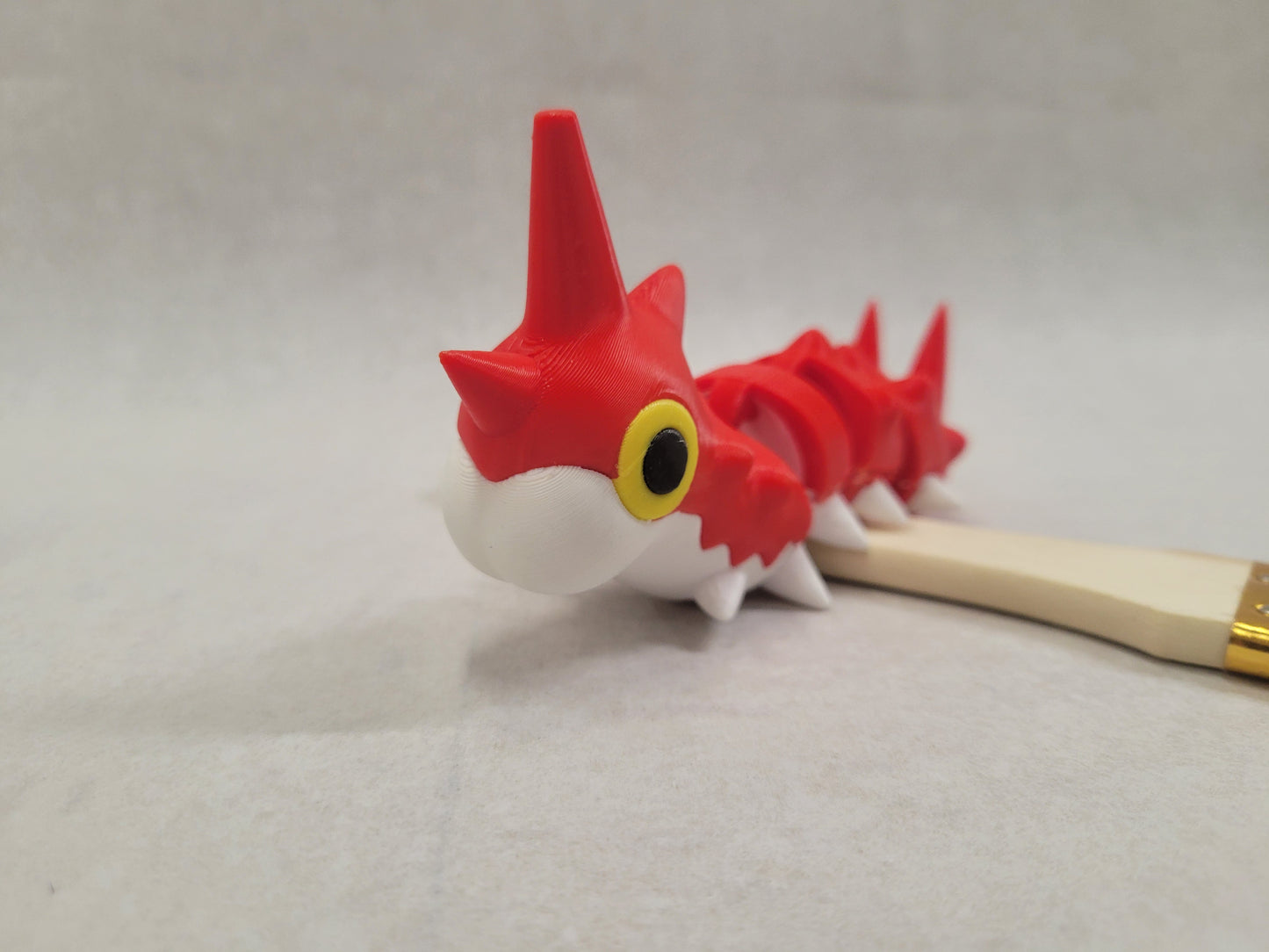 3D Printed Articulated Wurmple Toy - Unique Collectible, Bug Pokemon Gift for Gen 3 Fans, Perfect for Any Pokemon Lover!