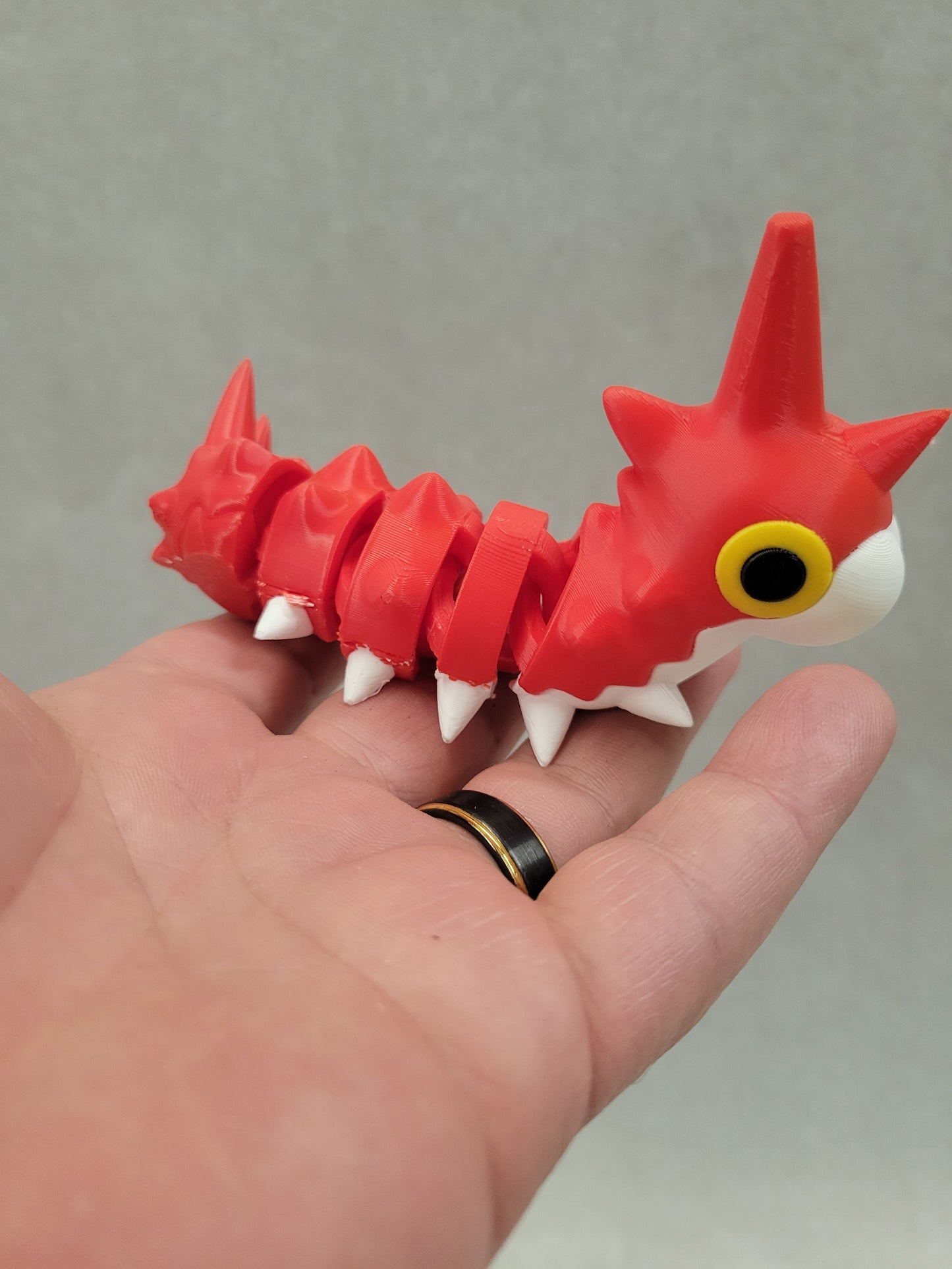 3D Printed Articulated Wurmple Toy - Unique Collectible, Bug Pokemon Gift for Gen 3 Fans, Perfect for Any Pokemon Lover!