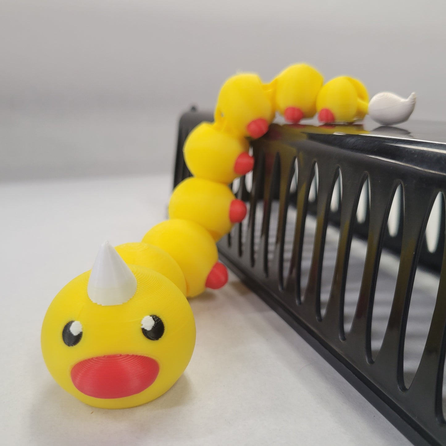 Articulated Weedle Fidget Toy - 8" Multicolor 3D Printed Pokémon Collectible, Stress Relief & Interactive Fun