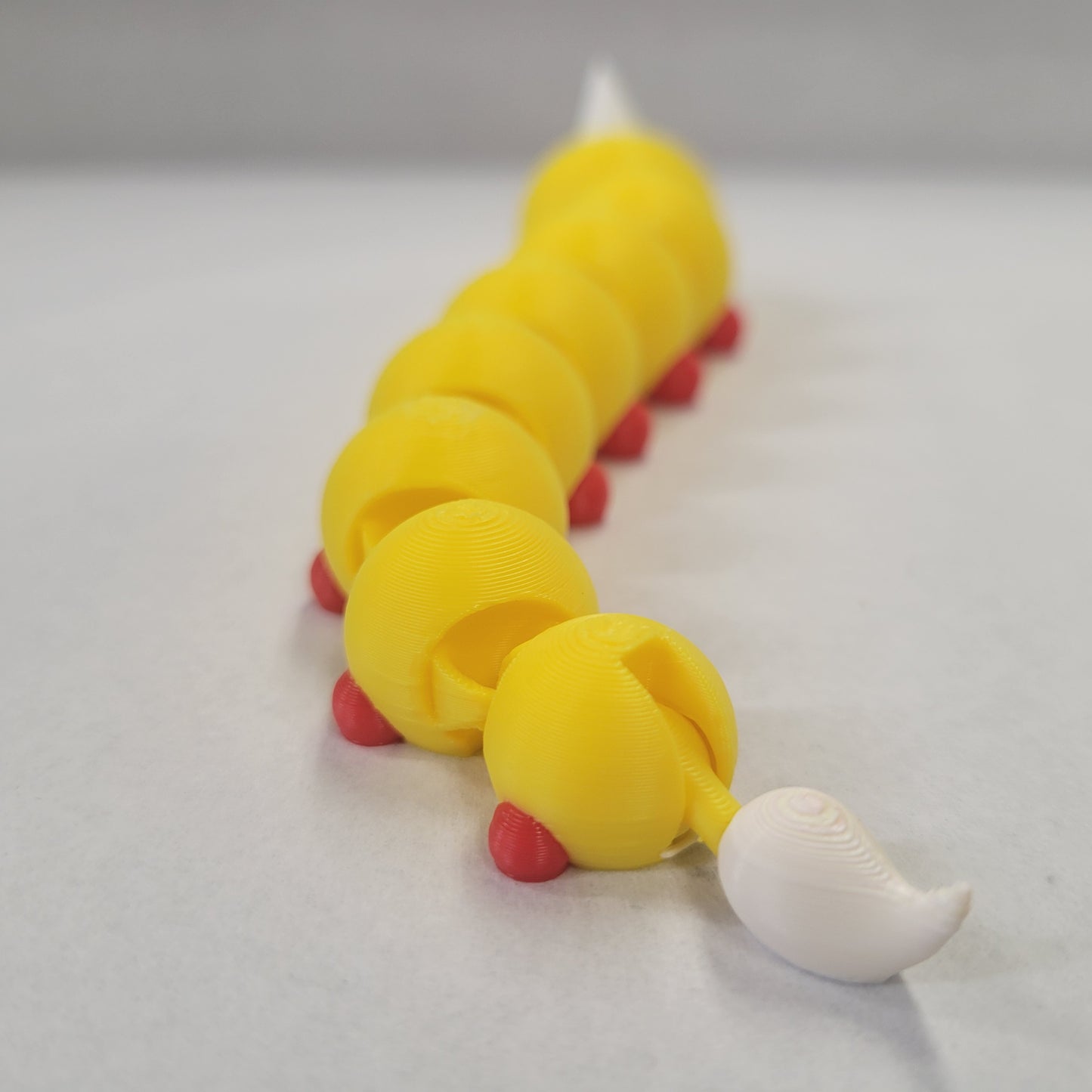 Articulated Weedle Fidget Toy - 8" Multicolor 3D Printed Pokémon Collectible, Stress Relief & Interactive Fun