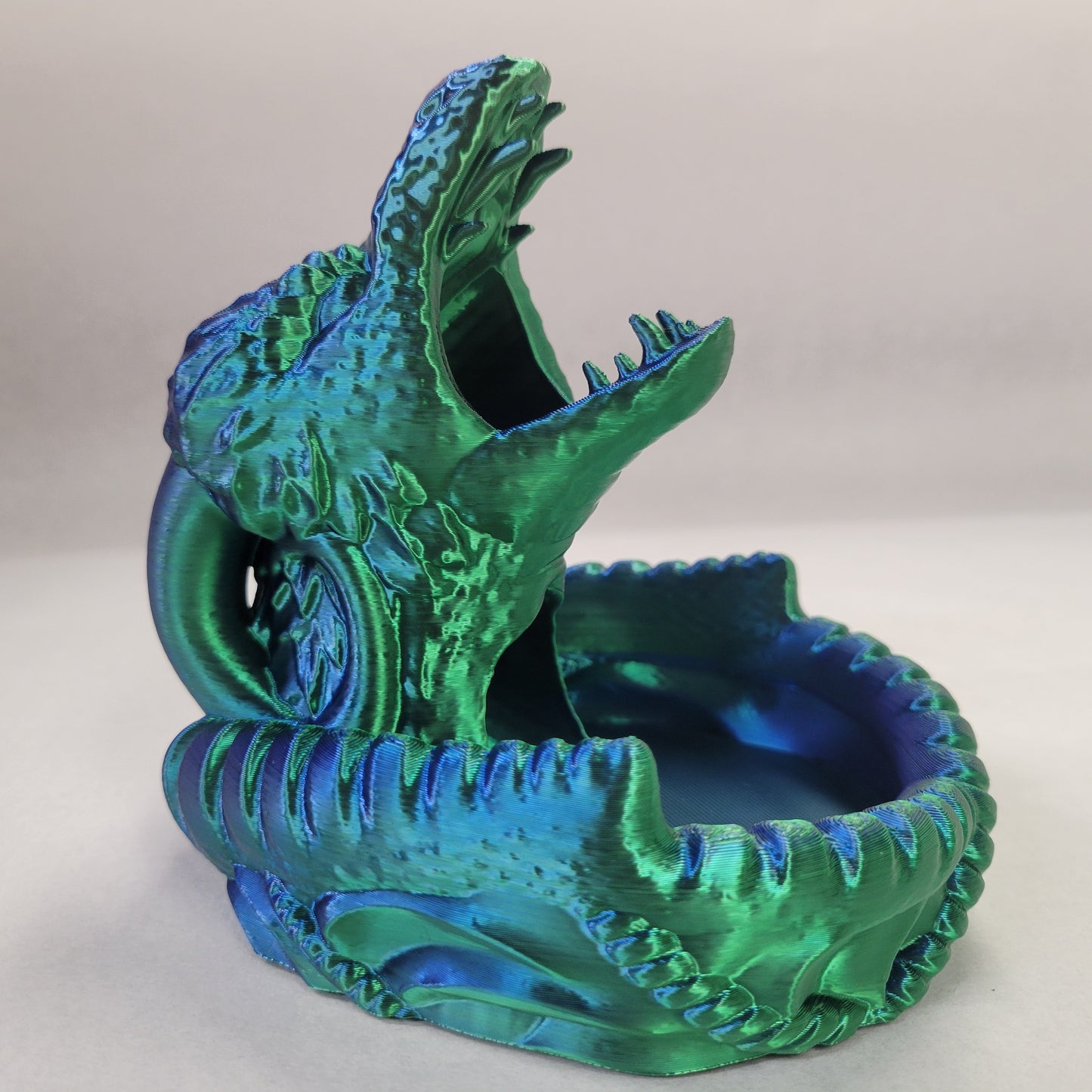 Dragon Dice Tower - Epic 3D Printed DnD Accessory - Tabletop RPG Dice Roller Model by Kekreations